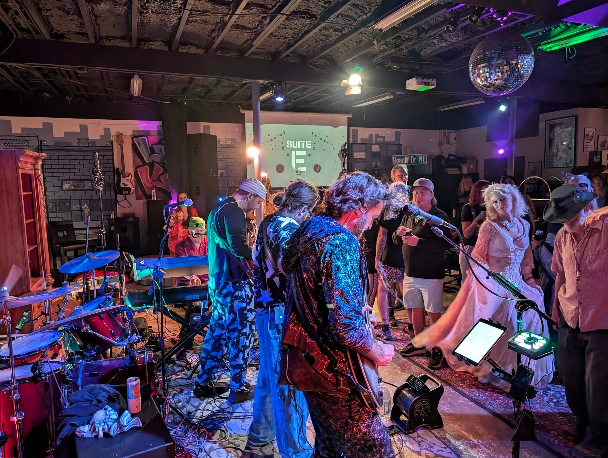 Live music at Suite E Studios in St. Petersburg, Florida
